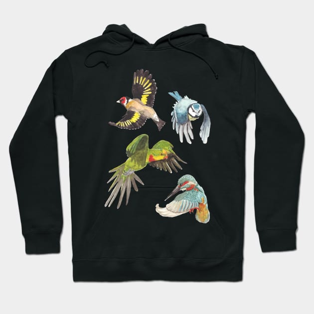 Flying birds Hoodie by Créa'RiBo